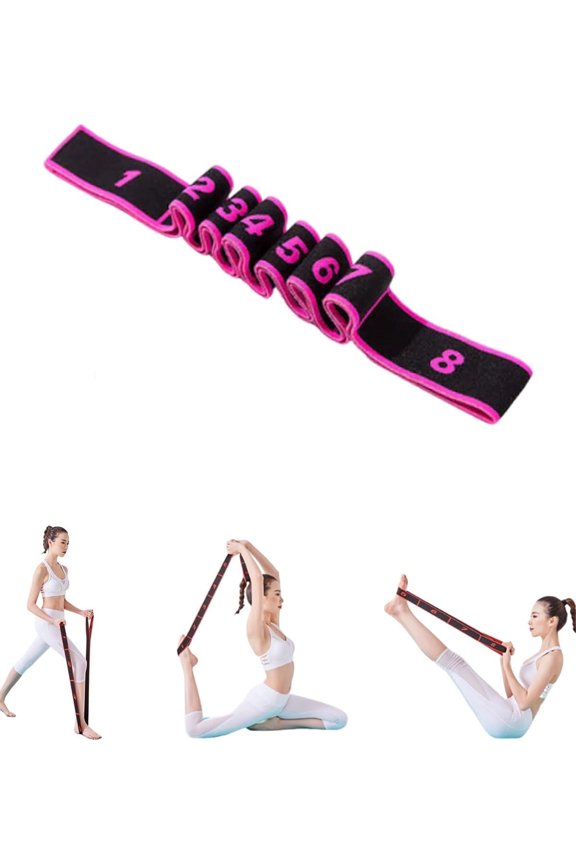 Fitness Resistance Band, 35.4In Loop Resistance Bands with Adjustable Elastic Multi-Loop Design for Leg Glute Arm Workout, Pilates, Dance and Home Exercise.