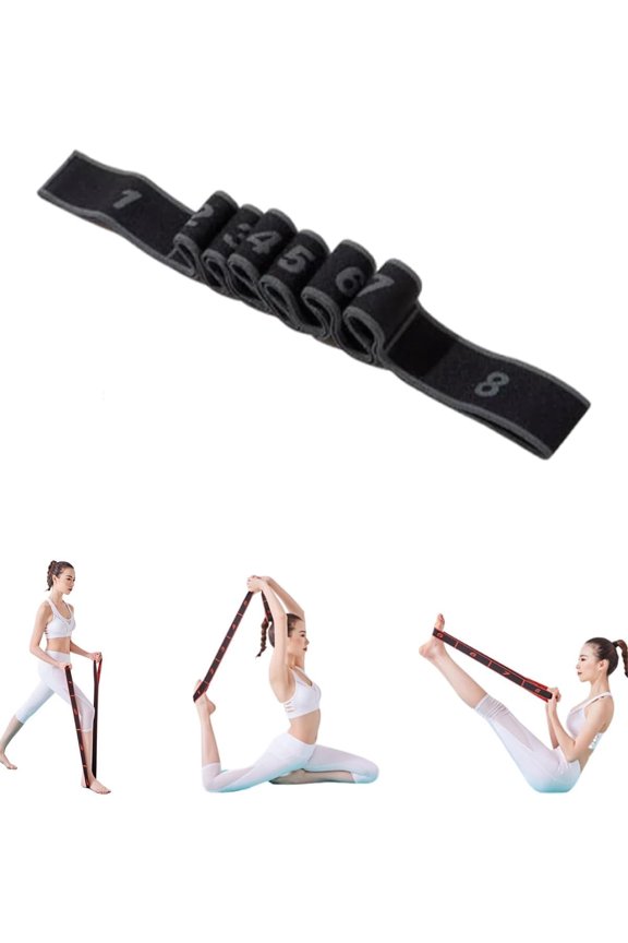 Fitness Resistance Band, 35.4In Loop Resistance Bands with Adjustable Elastic Multi-Loop Design for Leg Glute Arm Workout, Pilates, Dance and Home Exercise.