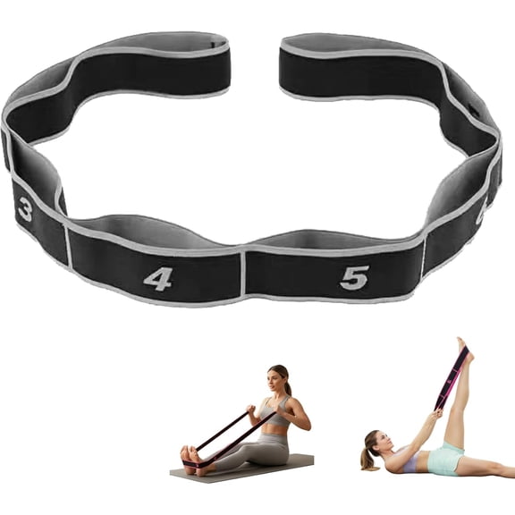 Fitness Resistance Band, Numbere Resistance Band, 8/10/12 Section Fitness Resistance Band, Elastic Training Belt for Yoga, Latin, Pilates