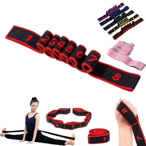 Fitness Resistance Band for Stretching and Yoga,Number Resistance Band,Fitness Resistance Bands with Numbers,Fitness Resistance Bands Numbered,Divided Into Different Tiers, Levels