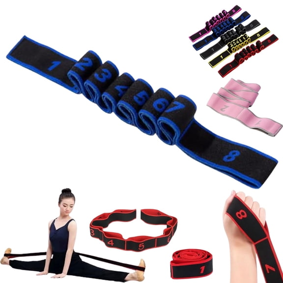 Fitness Resistance Band for Stretching and Yoga,Number Resistance Band,Fitness Resistance Bands with Numbers,Fitness Resistance Bands Numbered,Divided Into Different Tiers, Levels