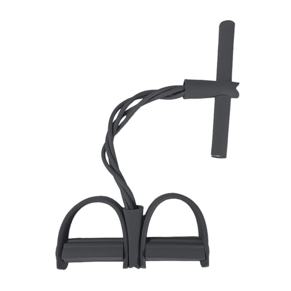 Fitness Resistance Bands, 4 Tube Pedal Ankle Puller, 2025 Upgrade Stretch Bands for Exercise Sit Up Exercise Equipment AB Training Auxiliary Device Workout Equipment for Women Men(Black)