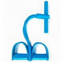 Fitness Resistance Bands 4 Tube Pedal Puller Exercise Sit Up Equipment Upgraded Stretch Rope Tension Trainer Ergonomic Foam Handle for Home Gym Abdominal Arm Leg Waist Training Portable Workout