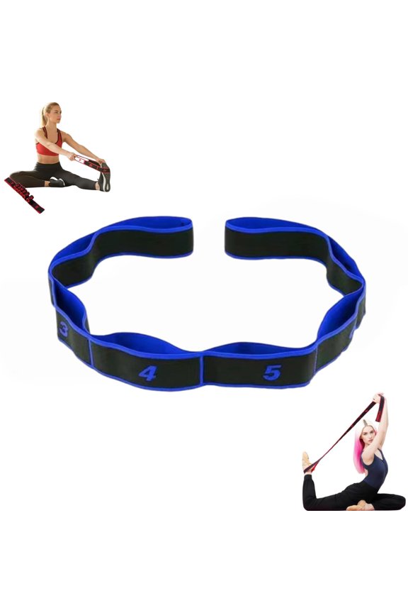 Fitness Resistance Bands, 8-Section Elastic Training Bands, Adjustable Bands for Yoga, Stretching, Pilates, Fitness