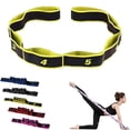 thumbnail image 1 of Fitness Resistance Bands, 8 Section Style Dance Yoga Stretching Belt, Digital Stretching Elasticity Adjustable Bands for Full Body Stretching Shaping (Yellow), 1 of 9