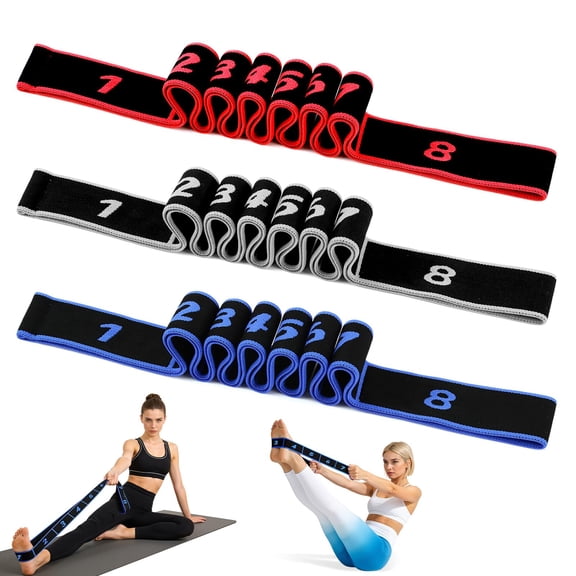 Fitness Resistance Bands with Handles 2026 Upgrade Adjustable Puller Bands for Full Body Strength Training, Stretching, Yoga, Home Gym, and Fitness Workouts
