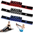 thumbnail image 1 of Fitness Resistance Bands for Stretching and Yoga | Numbered 8-Section Elastic Exercise Band with Clear Markings for Pilates, Flexibility & Full Body Workout, 1 of 8