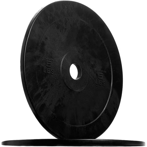 Fitness Rubber Bumper Plates, 5Lb to 370 lb Set Pairs, Olympic Standard Weights, Shock Absorbing Low Bounce Design, For Home Gyms, Fitness Centers, Strength Workouts, Barbell Use
