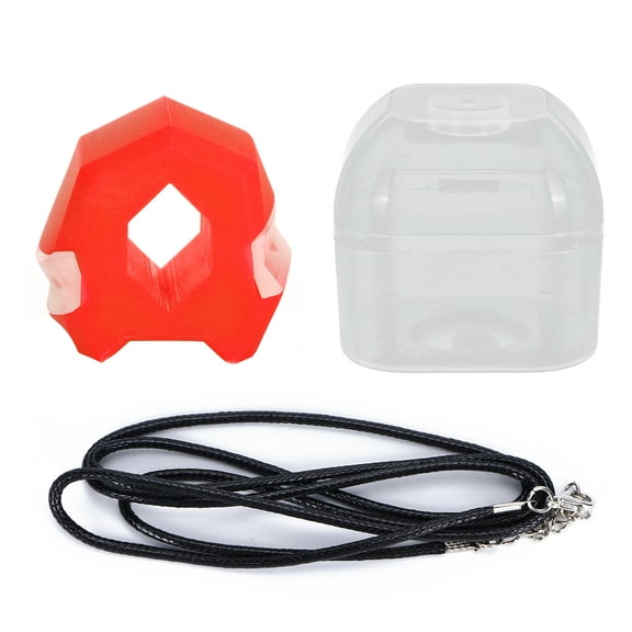 Fitness Silicone Face Masseter Exerciser Portable Jaw Shaping Exercise Ball with Box LRed