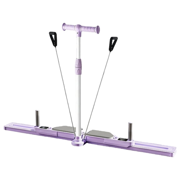 Fitness Ski Machine Multifunction Pelvic & Hip Strengthener Foldable Ski Trainer Adjustable Exercise Equipment