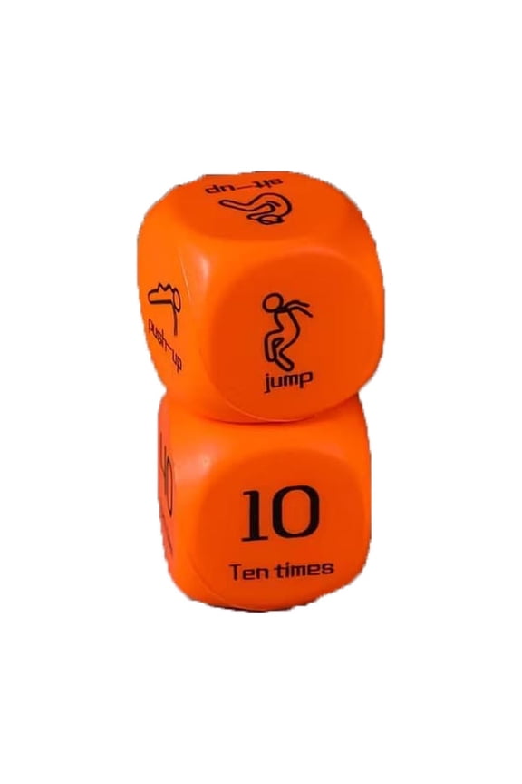Fitness & Sports Exercise Dice - Versatile Six-Sided Workout Tool for Group & Individual Training, Promotes Motivation, Teamwork, and Fitness Habit Formation