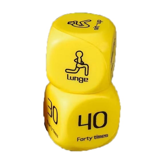 Fitness & Sports Exercise Dice - Versatile Six-Sided Workout Tool for Group & Individual Training, Promotes Motivation, Teamwork, and Fitness Habit Formation