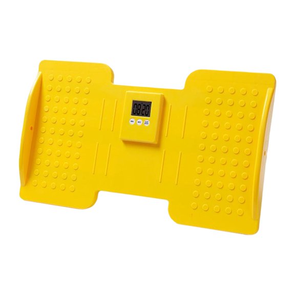 Fitness Stepper Step Exercise Machine Trainer with LCD Display Non Slip Pedal Swing Stepper Portable Stepper for Home Gym Yellow