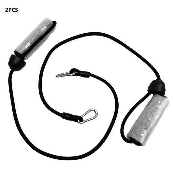 Fitness Tension Rope Set for Step Machine Supine Board - 2 Pack Elastic Resistance Bands for Bicep Tricep Exercise