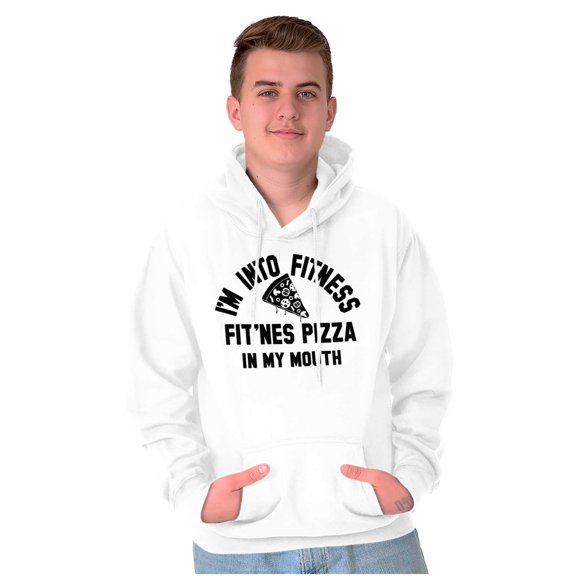 Fitness This Pizza Foodie Gym Workout Unisex Plus Fleece Graphic Hoodie Brisco Brands 2X