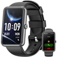 thumbnail image 1 of Fitness Tracker, 1.57inch Smartwatch for Men and Women, Gits for Android and iPhone Devices, Pedometer/Bluetooth Calls (Make/Receive), 50+ Exercise Modes, Fitness Watch Gift (Black), 1 of 7