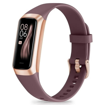 Fitness Trackers with 24/7 Comprehensive Health Metrics Monitoring，1.1inch Screen，Multiple Sports Modes Step Counter,Waterproof Smart Watch for Women Men，Wine