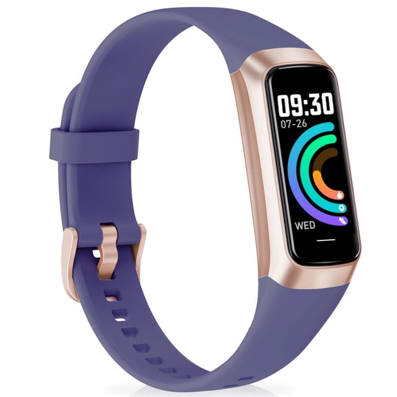 Fitness Tracker - 24/7 Heart Rate, Blood Pressure & Sleep Tracking - 1.1" AMOLED Color Screen - Waterproof Step & Activity Tracker for Android and iPhone Users