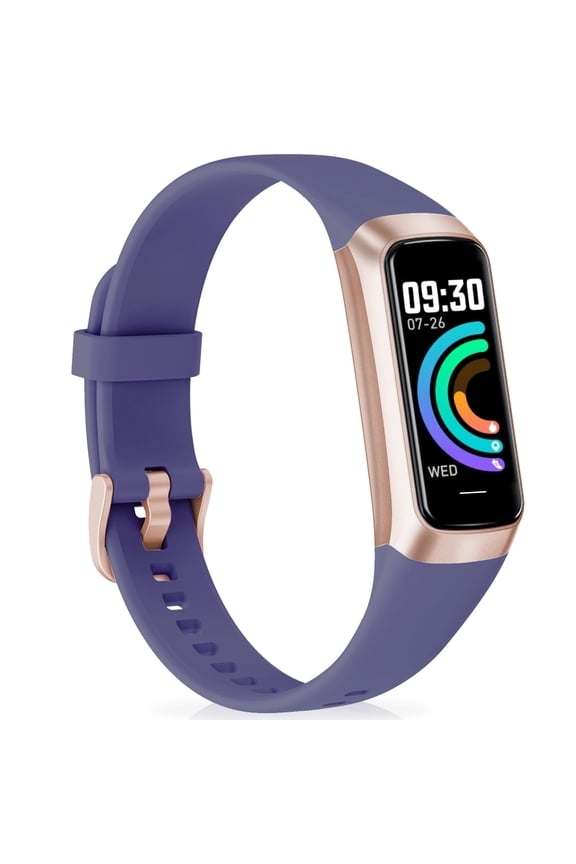 Fitness Tracker - 24/7 Heart Rate, Blood Pressure & Sleep Tracking - 1.1" AMOLED Color Screen - Waterproof Step & Activity Tracker for Android and iPhone Users