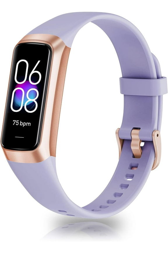 Fitness Tracker,Activity Tracker,Heart Rate Monitor with 1.10'' AMOLED Touch Color Screen,5 ATM Waterproof Calorie Smart Watch,Step Counter for Walking,Sleep Monitor for Women Men