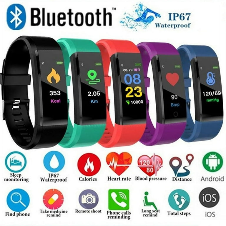 Fitness Tracker: Waterproof, HR, Calorie Step Counter for Kids