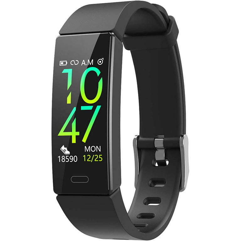 Fitness Tracker, IP68 Waterproof Tracker Watch with Blood Pressure Heart Rate Monitor - Walmart.com