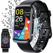 Fitness Tracker for Men Women, 2026 New 1.47" HD Smartwatch, Smart Watch with 110+ Sport Modes, IP68 Waterproof Pedometer, Compatible with Android and Ios, Black
