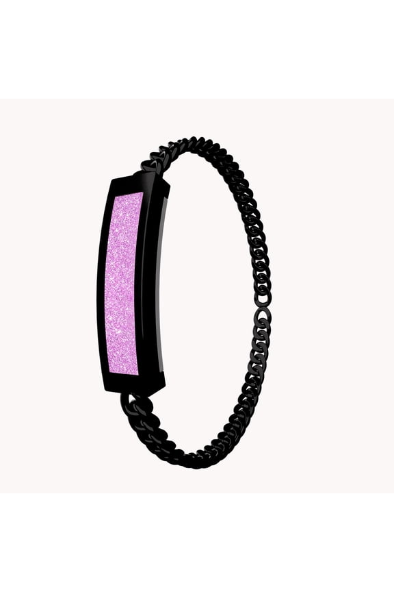 Fitness Tracker Smart Bracelet for Women Fitness Bracelet Smart Band with Sleep Tracker Heart Rate Monitor Step Counter for Android iOS Black Purple Chain