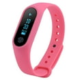 thumbnail image 1 of Fitness Tracker Smart Bracelet Wristband 0.42 Inch OLED Screen IP67 Waterproof Support Heart Rate Monitor for Android IOS Smart Phone- Pink, 1 of 2