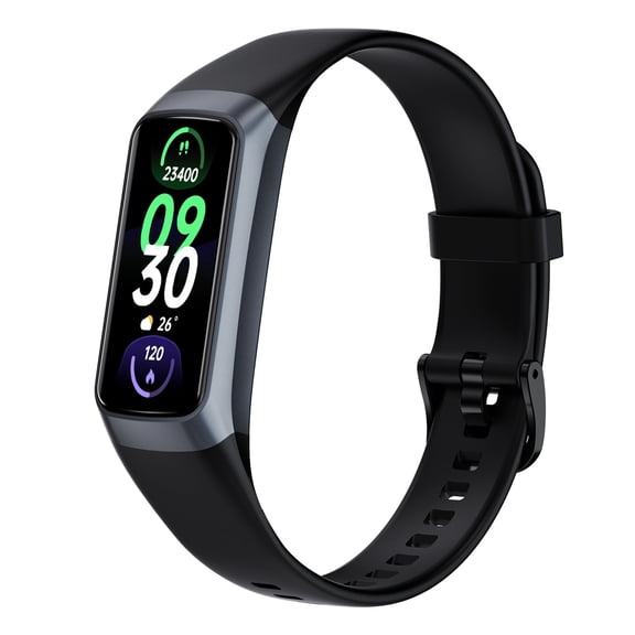 Fitness Tracker Smart Watch with 1.10'' Touch Screen - Daily Activity Tracking, Sleep Tracking, Wellness Monitoring, IP68 Waterproof for Men and Women (Black)