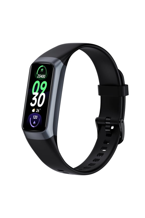 Fitness Tracker Smart Watch with 1.10'' Touch Screen - Daily Activity Tracking, Sleep Tracking, Wellness Monitoring, IP68 Waterproof for Men and Women (Black)