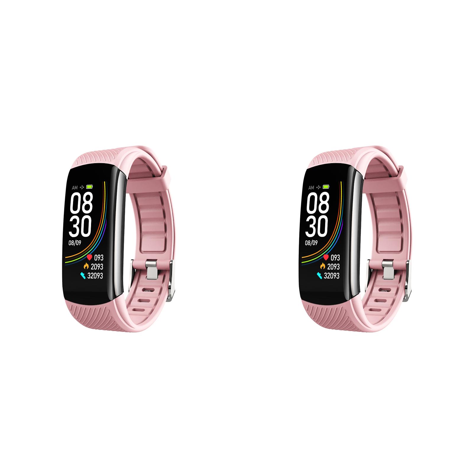 Fitness Tracker Smart Watch with Oxygen Pedometer Pressure 24 Hour Heart Rate and Sleep Tracking Waterproof Calorie Pedometer Watches for Women Men Android iOS Phone 2PCS Walmart