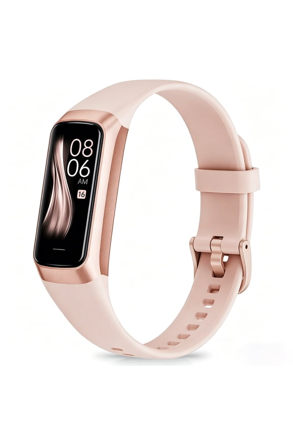 Fitness Tracker Watch for Men Women, 1.1" HD Touch Screen, Multiple Sports Modes, Activity Tracker with Step Counter, Pink