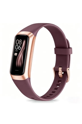 Fitness Tracker Watch for Men Women, 1.1" HD Touch Screen, Multiple Sports Modes, Activity Tracker with Step Counter, Wine