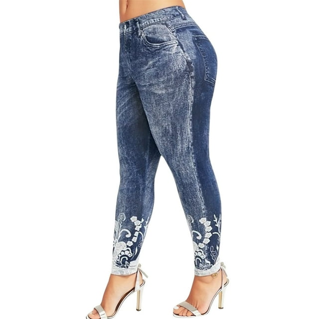 Fitness Trousers Women Printed Winter Teacher Clothes Pants Running