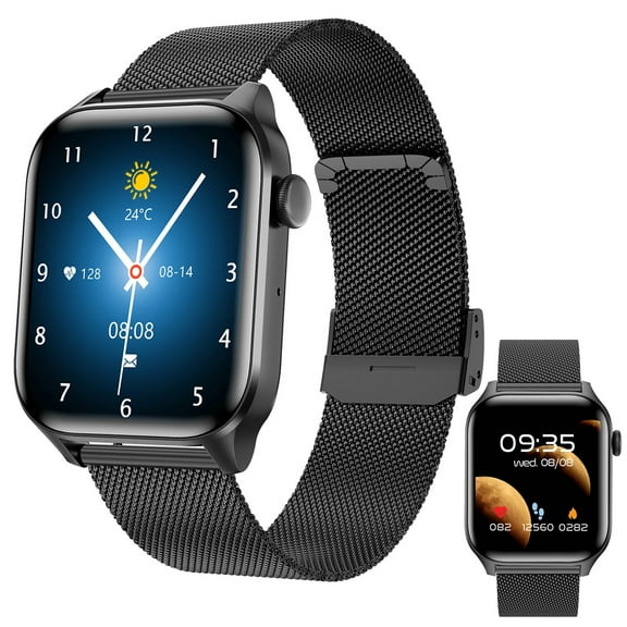 Fitness Watch Qwtwty Smart Watch 1.83Inch Display Screen Smart Watches for Android Phones Smart Fitness Watch for Women Man Smartwatch