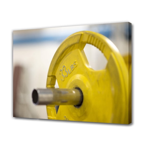 Fitness Weights Workout Exercise Canvas Poster Bedroom Decor Sports Landscape Office Room Decor Gift,Frame-style,12x18inch(30x45cm)