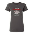 thumbnail image 1 of Fitness Whole Pizza In My Mouth Sarcastic Novelty Gift Idea Adult Humor Funny Women's Casual Tees, 1 of 3