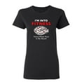thumbnail image 1 of Fitness Whole Pizza In My Mouth Sarcastic Novelty Gift Idea Adult Humor Funny Women's Casual Tees, 1 of 3