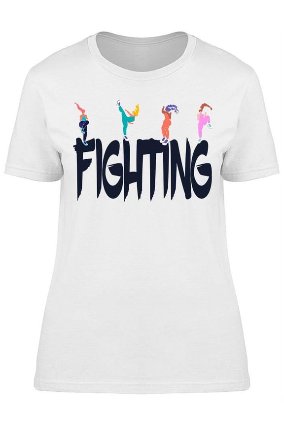 Fitness Woman Fighting T-Shirt Women -Image by Shutterstock, Female 3X-Large