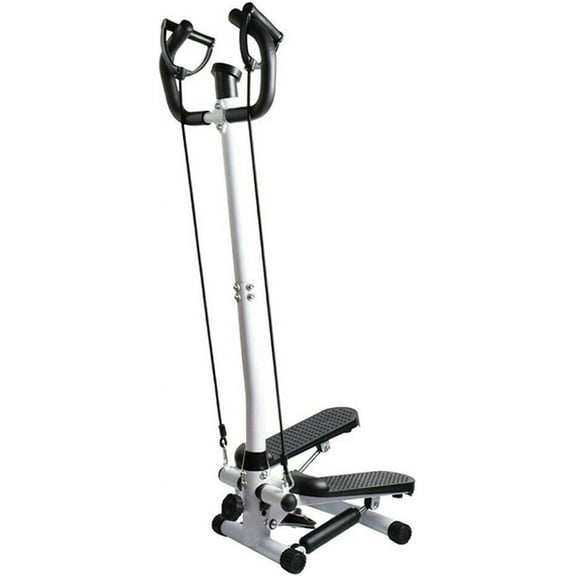 Fitness Workout Exercise Air Stair Stepper Machine Cardio Equipment + Handle Bar Multi-Function Mini Stepper Exercise Stepper Machine with Adjustable Twist Table Space Saving for Home
