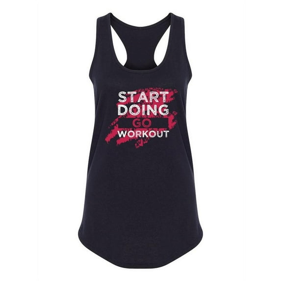 Fitness Workout Motivation Quote Tank Women -Image by Shutterstock, Female Medium