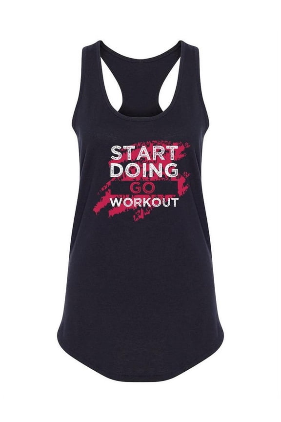 Fitness Workout Motivation Quote Tank Women -Image by Shutterstock, Female x-Small