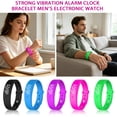thumbnail image 1 of Fitness Wristband, Step Counter Bracelet, Vibration Alarm, Silicone Band, No Screen Lightweight Adjustable Waterproof Wristband with 9X0.5X0.5 in Sizing, Tracks Daily Movement and, 1 of 8