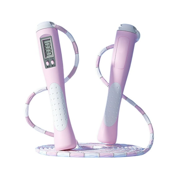 Fitness & Yoga - Indoor Skipping Ropes with Counter for Adults Adjustable Digital Counting Smart Speed Rope 28m for Workouts