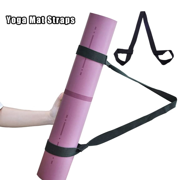 Fitness & Yoga Product Title Yoga Mat Strap Adjustable Portable Tighten Strap for Secure Carry and Easy Transport in Black