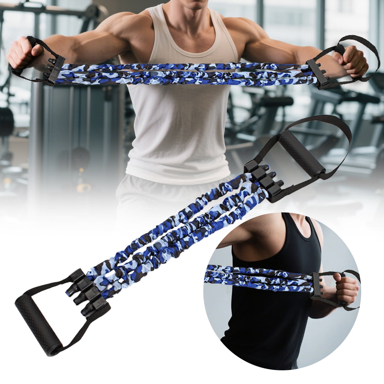 Fitness & Yoga Resistance Bands for Exercise Training Home Gym Strength Workouts for Adults and - Stretch Bands for Workouts