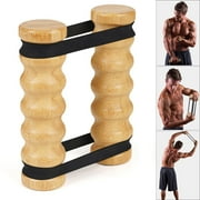 Fitness & Yoga Rip Stick Efficient Upper Body Workout Home Gym Adjustable Resistance Bands with Wooden Handles for Joint-Friendly Exercise 8 Bands Included