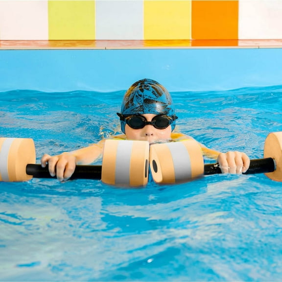 Water Foam Dumbbell Aquatic Aerobics Pool Fitness Tools Barbells Exercise For Swimming Water Workout Lightweight Floating Design