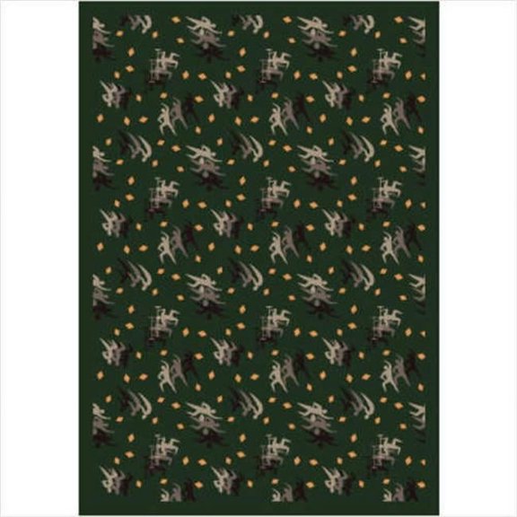 Fitness Zone Sage 3 ft.10 in. x 5 ft.4 in. WearOn Nylon Machine Tufted- Cut Pile Sports Rug